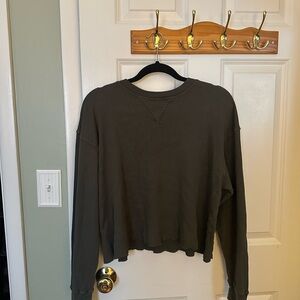 Olive Green Women's Top